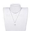 Shell Pearl Dangle Earring & Pendant Necklace Jewelry Sets SJEW-JS01038-5