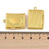 Brass Locket Pendants for Teachers' Day KK-M041-07G-3