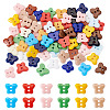 80Pcs 2-Hole Porcelain Buttons PORC-PJ0001-02D-1