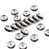 Brass Rhinestone Spacer Beads X-RB-A014-Z8mm-18S-1