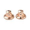 Rack Plating Brass Ear Nuts X-KK-G480-06RG-1