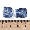 Transparent Spray Paint Glass Beads GLAA-H035-01J-3