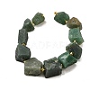 Raw Rough Natural Green Aventurine Beads Strands G-Z087-B05-3