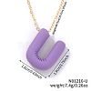 Alloy Initial Pendant Necklaces RS8745-21-1