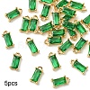 5Pcs Transparent Glass Charms GLAA-YW0004-40E-1