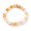 Natural Topaz Jade Beads Stretch Bracelets BJEW-F380-01-B07-6