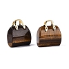 Natural Tiger Eye Pendants G-Q602-01G-02-1
