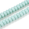 Opaque Spray Painted Glass Beads GLAA-ZX008-8mm-18A-1
