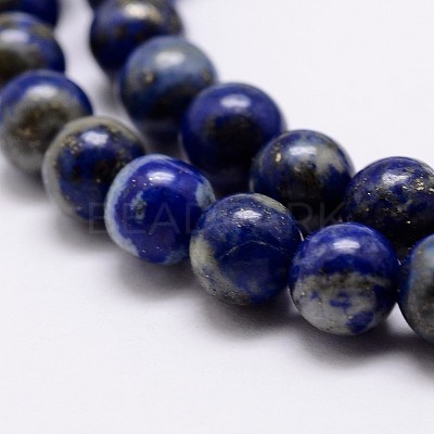 Natural Lapis Lazuli Beads Strands X-G-A163-07-6mm-1