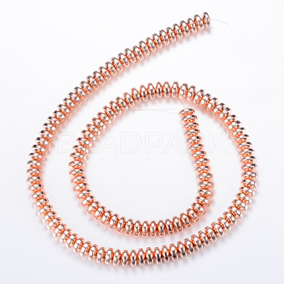 Electroplate Non-magnetic Synthetic Hematite Bead Strands X-G-Q465-11RG-1