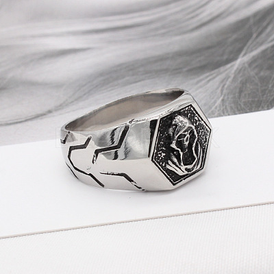 316L Surgical Stainless Steel Finger Rings for Men FS-WG2869D-04-1