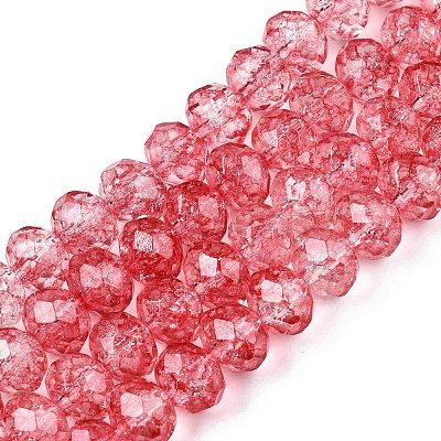 Transparent Glass Beads Strands GLAA-T023-8mm-A13-1