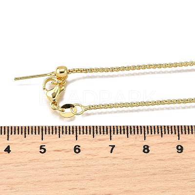 1.5MM Brass Box Chain Adjustable Slider Necklaces NJEW-M108-07G-1