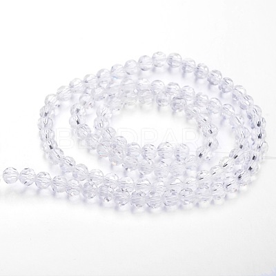 Transparent Glass Bead Strands X-GLAA-G013-6mm-72-1