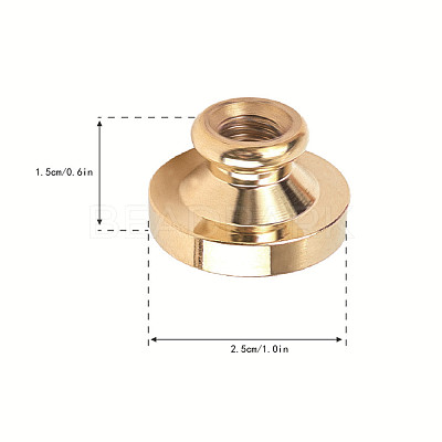 Wax Seal Brass Stamp Head AJEW-WH0209-576-1