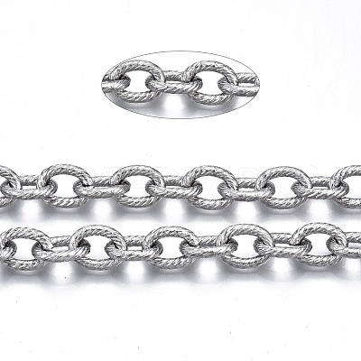 Tarnish Resistant 304 Stainless Steel Link Chains CHS-T003-20P-NF-1