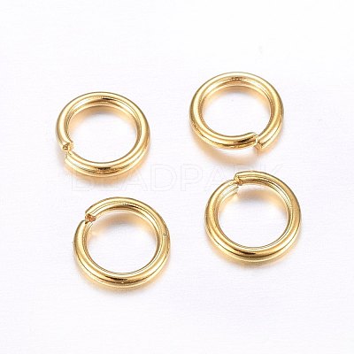 304 Stainless Steel Open Jump Rings STAS-O098-02G-03-1