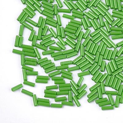Baking Paint Glass Bugle Beads SEED-S023-10B-02-1