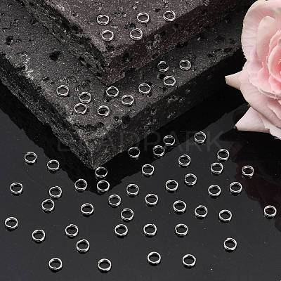 Tarnish Resistant 185pcs Jewelry Findings Original Color 304 Stainless Steel Split Rings X-STAS-E010-5x1mm-2-1