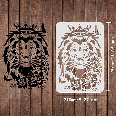 Large Plastic Reusable Drawing Painting Stencils Templates DIY-WH0202-202-1