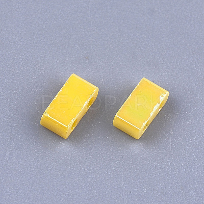 2-Hole Opaque Glass Seed Beads SEED-S023-28B-02-1