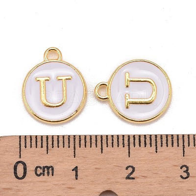 Golden Plated Alloy Charms X-ENAM-S118-01U-1