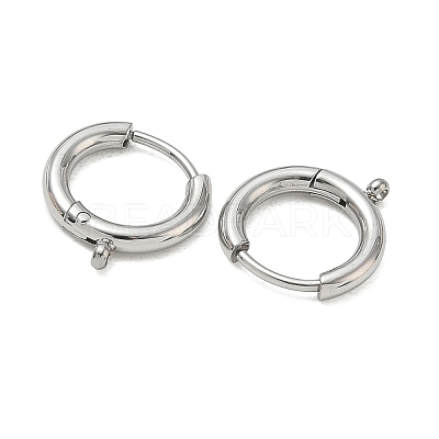 304 Stainless Steel Huggie Hoop Earring Findings SA-CBA1CA2-11P-1