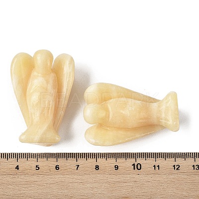 Natural Yellow Jade Carved Angle Figurines GG-CBA9C2C-A11-1