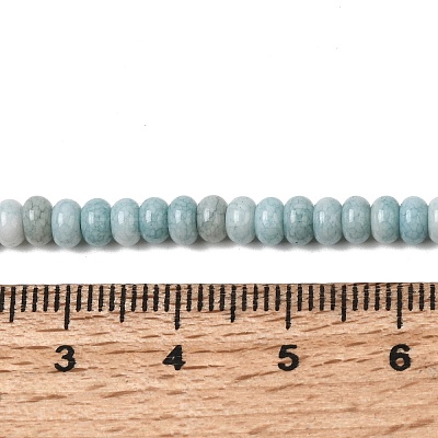 Cracked Opaque Glass Beads Strand X-GLAA-D306-A07-1