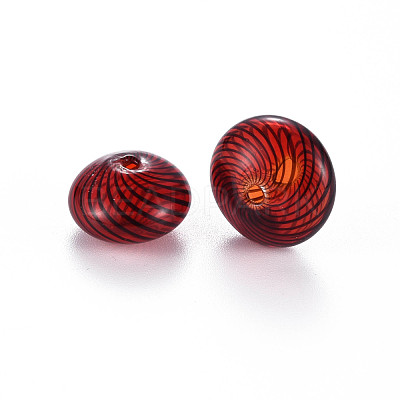 Transparent Handmade Blown Glass Globe Beads X-GLAA-T012-19A-1