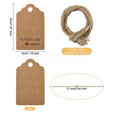 100Pcs Paper Gift Tags CDIS-YW0001-17A-1