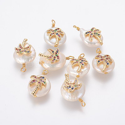 Natural Cultured Freshwater Pearl Pendants PEAR-F014-01G-1