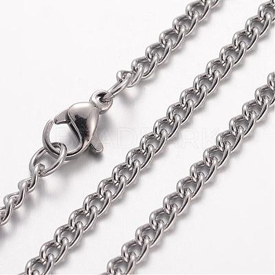 Non-Tarnish 304 Stainless Steel Necklace MAK-K004-12P-1