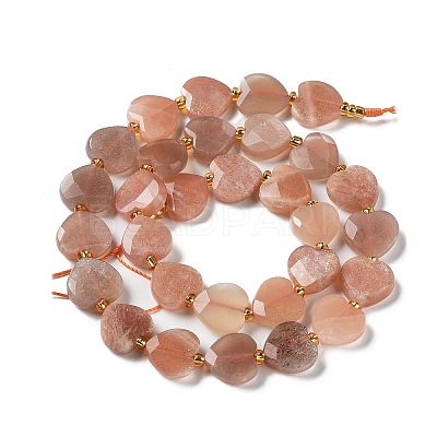 Natural Sunstone Beads Strands G-B044-B09-01-1
