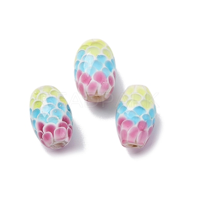 Two Tone Handmade Lampwork Beads LAMP-K042-01C-1