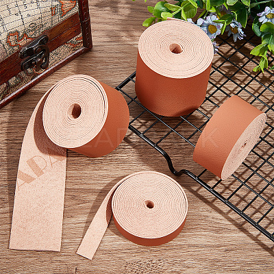 2M Flat Microfiber Imitation Leather Cord FIND-WH0420-75D-04-1