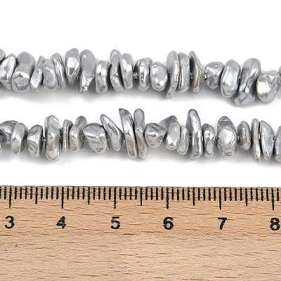 Electroplated Shell Pearl Beads Strands BSHE-H113-01B-1