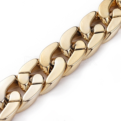 Handmade Plastic Curb Chains AJEW-JB00525-02-1