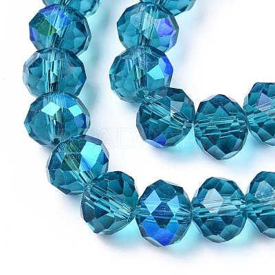 Electroplate Glass Beads Strands EGLA-A034-T1mm-L25-1