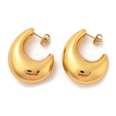 304 Stainless Steel Stud Earrings EJEW-Q011-09G-1