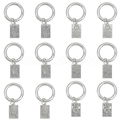 Tarot Theme Alloy Shoe Charms PALLOY-AB00062-1