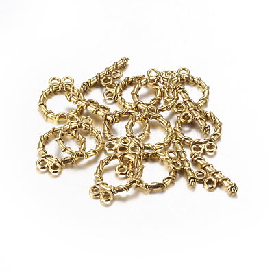 Tibetan Style Alloy Toggle Clasps GLF10797Y-1