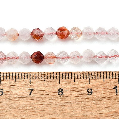 Natural Ferruginous Quartz Beads Strands G-B142-A01-4mm-1