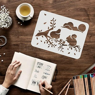 Plastic Reusable Drawing Painting Stencils Templates DIY-WH0202-298-1