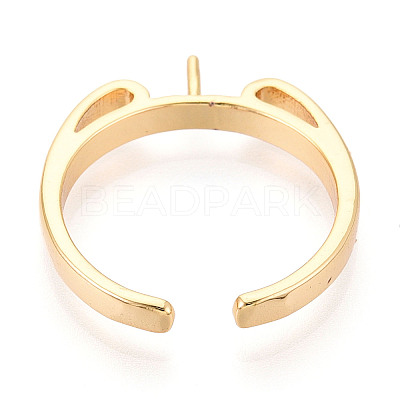 Brass Cup Peg Ring Settings KK-N274-36G-1