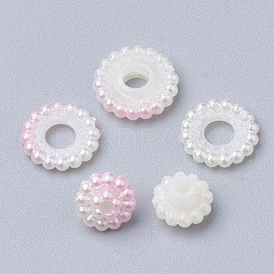 Imitation Pearl Acrylic Beads OACR-T004-10mm-16-1