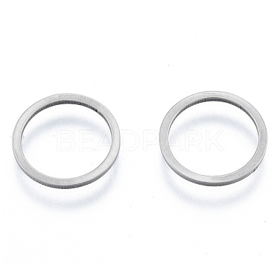 Non-Tarnish 201 Stainless Steel Linking Rings STAS-N090-T04-1-1
