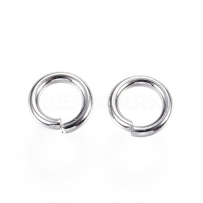 Non-Tarnish 304 Stainless Steel Open Jump Rings X-STAS-D448-093P-8mm-1
