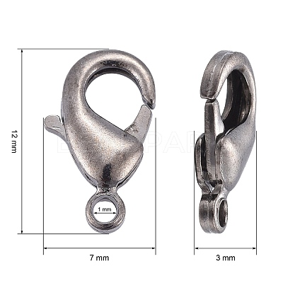 Brass Lobster Claw Clasps KK-902-B-1