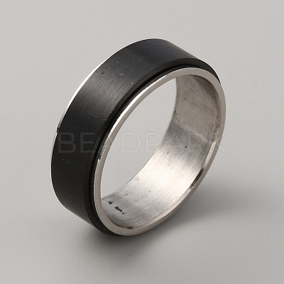 304 Stainless Steel Plain Rotating Finger Ring RJEW-WH0011-10G-EB-1